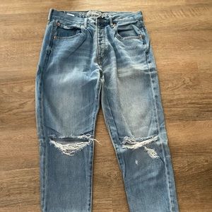 AE high rise girlfriend denim